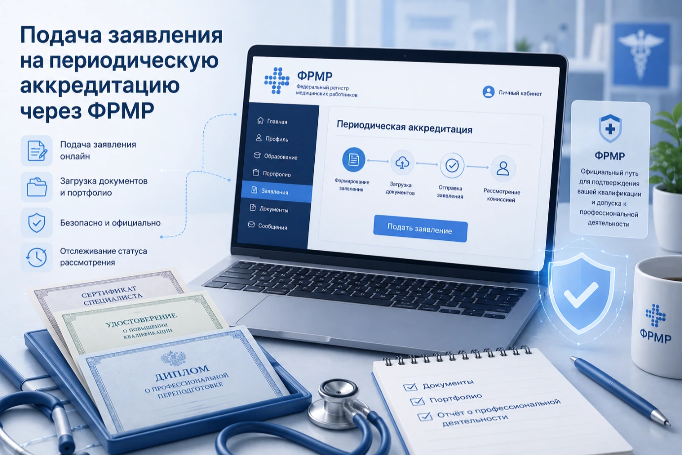Подача заявления в ФРМР: четкая инструкция, создание аккаунта, загрузка документов